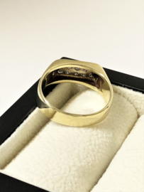 14 K Gouden Heren Ring 0.35 crt Briljantgeslepen Diamant G-VS2/SI