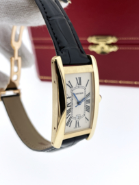 Cartier Tank Américaine Date Ref. 2483 18 Karaat Geelgoud - Full Set / 2 Jaar Cartier Garantie
