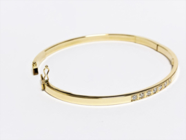 14 K Gouden Slaven Armband 0.35 crt Briljantgeslepen Diamant G / VVS1