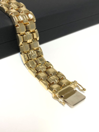 Vintage 14 Karaat Gouden Schakel Armband - 18 cm / 31,3 g / 1,6 cm
