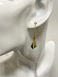 Fins Designer Riitta Hakala 14 K Gouden Oorhangers - 4 cm