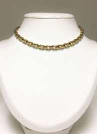 14 K Gouden Schakel Collier  -  40 cm