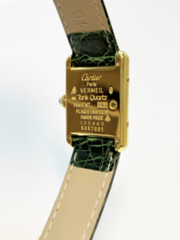 Must de Cartier Tank Midsize Quartz Ivory Roman Dial - Bahama Groen