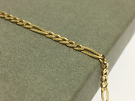14 K Figaro Schakel Armband - 19,5 cm