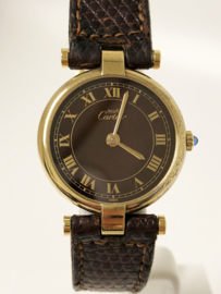 Cartier le Must Vermeil Ronde 18 K Verguld Zilver - Quartz