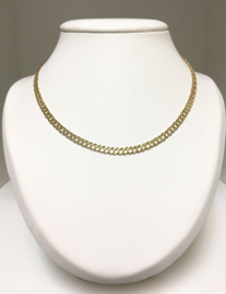 14 K Gouden Fantasie Schakel Ketting - 45 cm / 13,3 g