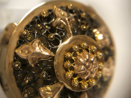14 K Antiek Gouden Filigrain Broche - ca 1900