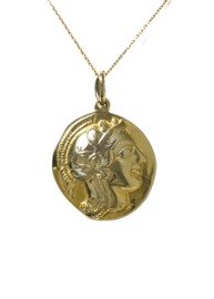 14 Karaat Gouden Hanger - Munt Hanger Romeinse Rijk