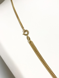 14 K Gouden Gourmet Schuif Collier Verstelbaar Tot 70 cm - 10 g