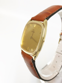 OMEGA 14 K Gouden Vintage Dresswatch No Crown - Type de Ville Jaren '80