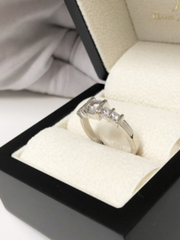 Le Chic 14 K Witgouden Ring 0.9 crt Briljantgeslepen Diamant F/ VVS1