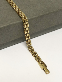 14 K Gouden Rolex Schakel Armband - 20,5 cm / 10,25 g / 4,3 mm