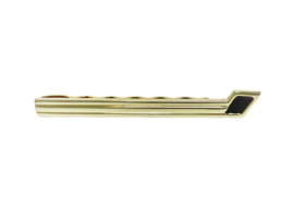 14 K Gouden Dasspeld Met Onyx - 6 cm