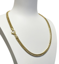 18 Karaat Massief Gouden Gourmet Slot Collier - 46 cm / 59,8 g / 6.5 mm