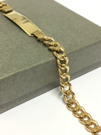 14 K Gouden Plaat Gourmet Armband - 22,5 cm / 12,6 g