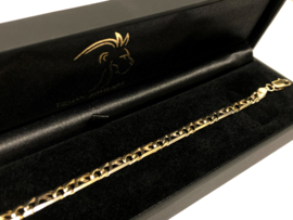 14 K Bicolor Gouden Rolex Schakel Armband - 21 cm / 11,15 g