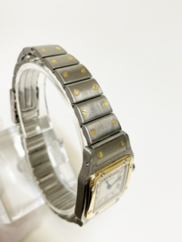 Cartier Santos Galbée Lady Quartz Staal Goud - Model 166930 Incl Garantie