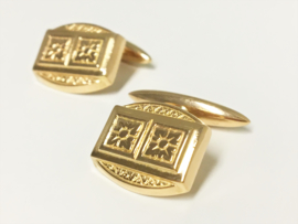 18 K Gouden Manchet Knopen (bewerkt)