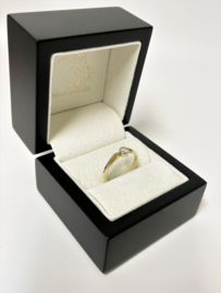 14 K Gouden Solitair Ring 0.25 crt Briljant Geslepen Diamant G / VVS1