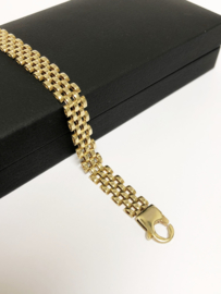 14 K Gouden Rolex Schakel Armband - 23 cm / 14 g/ 7.5 mm