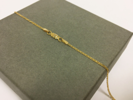 14 K Gouden Gucci Schakel Armbandje / Hartje - 19 cm