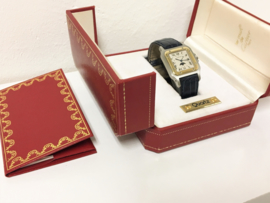 Cartier Santos Moonphase Quartz - Staal / Goud Incl Doos, Certificaat en Boekjes
