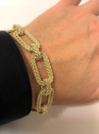 14 K Gouden Schakel Armband - 19 cm / 24,8 g / 1,2 cm