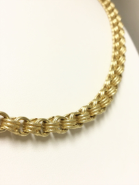 14 K Antiek Gouden Schakel Collier - 51,5 cm / 21 g