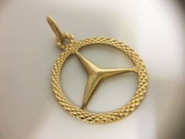 18 K Gouden Hanger Mercedes