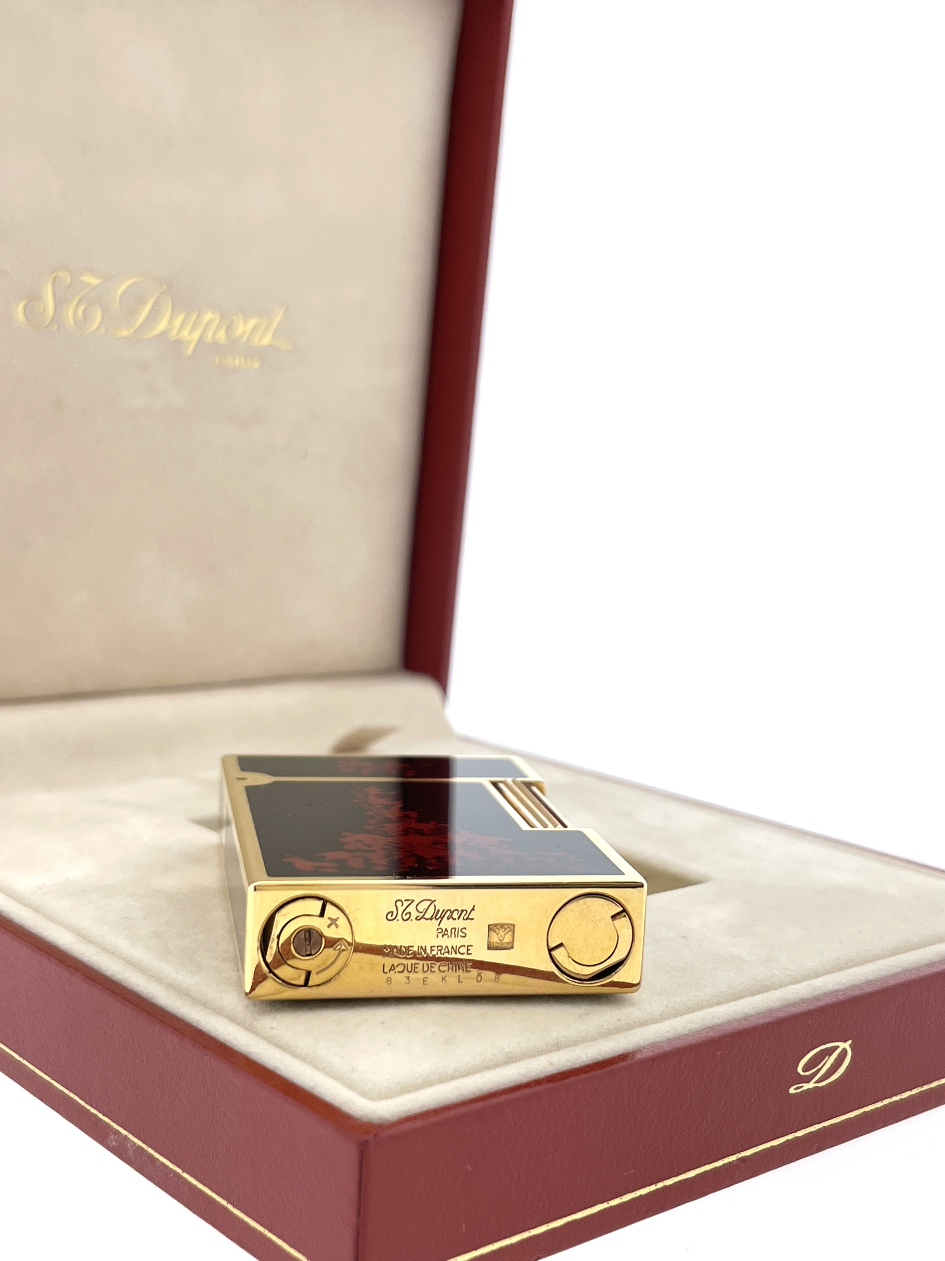 Vintage Aansteker S.T. Dupont Ligne 2 Volcano Lighter - Set