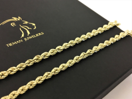 14 K Gouden Koord Collier Verstelbaar 46 - 51,5 cm / 15,9 g