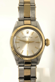 ROLEX Oyster Perpetual No Date Lady 1967 - Staal Goud / Full Set Pyramide Box