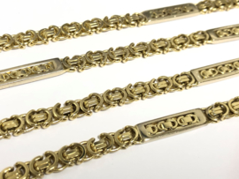 14 K Bicolor Gouden Koningsketting - 63 cm / 61,2 g