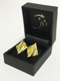 18 K Gouden Design Oorstekers - Stijl Lapponia