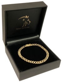 14 K Gouden Gourmet Schakel Armband - 18,5 cm / 15,25 g