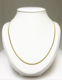 14 K Gouden Gourmet Schakel Ketting - 54,5 cm / 12,75 g