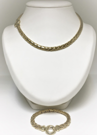 14 K Gouden Vossenstaart Slot Collier - 43 cm / 42,28 g