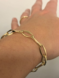 14 K Gouden Closed Forever Schakel Armband - 19,5 cm / 10,3 g