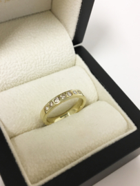 14 K Gouden Bandring 0.25 crt Briljantgeslepen Diamant