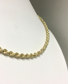 14 K Gouden Koord Collier - 46 cm