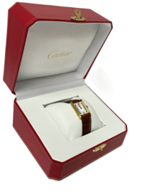 Must de Cartier Tank Large Quartz 590005 White Trinity Roman Dial