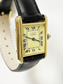 Must de Cartier Tank Roman Dial Quartz Dames Polshorloge