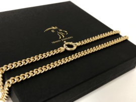 14 K Gouden Gourmet Slot Collier - 46,5 cm / 23,9 g