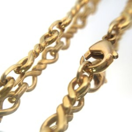 14 K Gouden Infinity Schakel Collier - 45 cm / 19,54 g