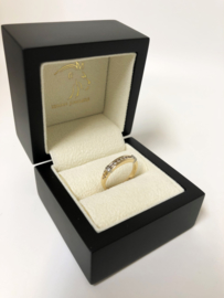 14 K Gouden Bijzet Aanschuif Ring 0.10 crt Briljantgeslepen Diamant H / VS1