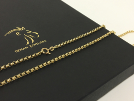 14 K Massief Gouden Jasseron Collier - 70 cm / 20,3 g / 3 mm