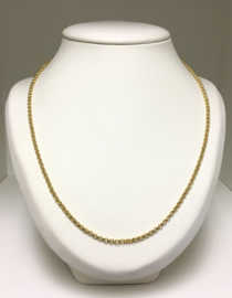 14 K Massief Gouden Jasseron Collier - 70 cm / 20,3 g / 3 mm