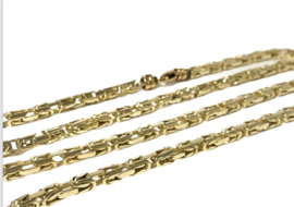 14 K Gouden Koningsketting Byzantijns - 60 cm / 53 g / 4 mm