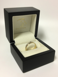 14 K Bicolor Gouden Solitair Rijring 0.20 crt Diamant H/VS1