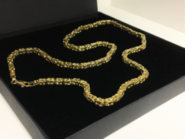 14 K Gouden Koningsketting Byzantijns  65 cm /  82,5 g